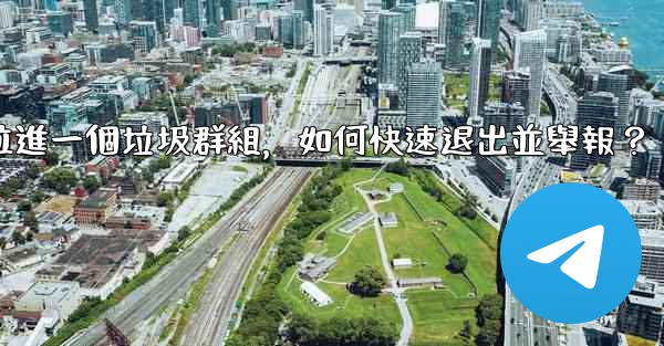 <b>Telegram我被拉進一個垃圾群組，如何快速退出並舉報？</b>