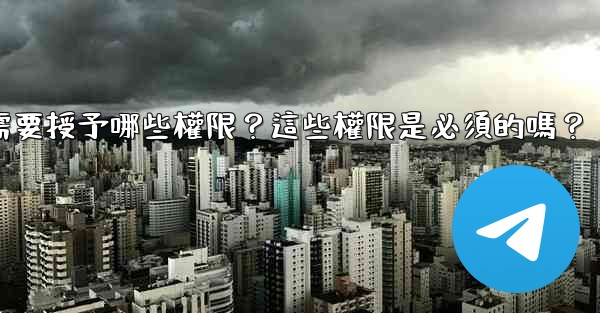 <b>Telegram安裝過程中需要授予哪些權限？這些權限是必須的嗎？</b>