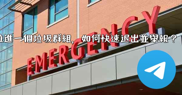 電報我被拉進一個垃圾群組，如何快速退出並舉報？