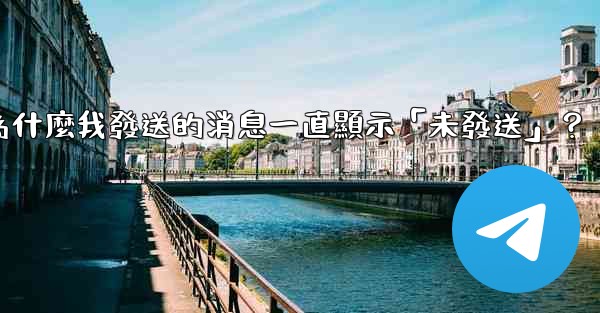 電報為什麼我發送的消息一直顯示「未發送」？