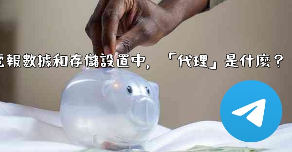 電報數據和存儲設置中，「代理」是什麼？