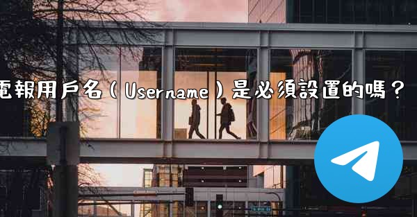 電報用戶名（Username）是必須設置的嗎？