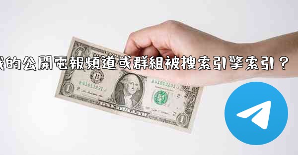 如何防止我的公開電報頻道或群組被搜索引擎索引？