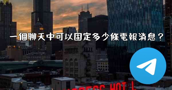 一個聊天中可以固定多少條電報消息？