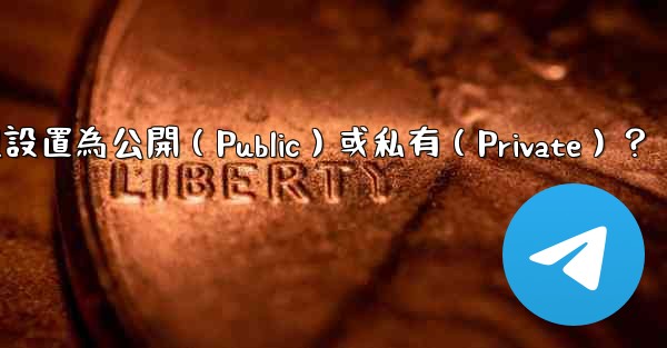 如何將電報群組設置為公開（Public）或私有（Private）？