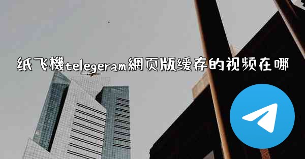 纸飞機telegeram網页版缓存的视频在哪