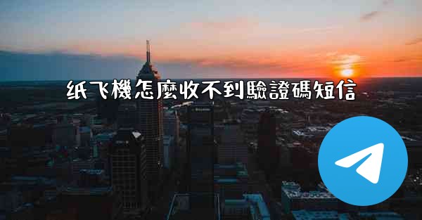 纸飞機怎麼收不到驗證碼短信