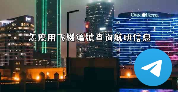 怎麼用飞機编號查询航班信息