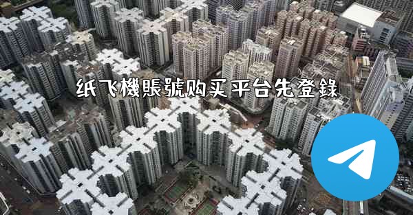 纸飞機賬號购买平台先登錄