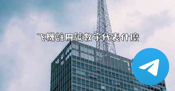 飞機註冊號數字代表什麼