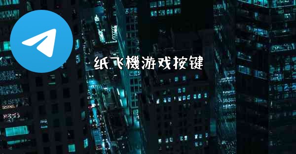 纸飞機游戏按键