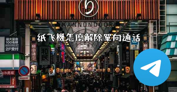 纸飞機怎麼解除單向通话