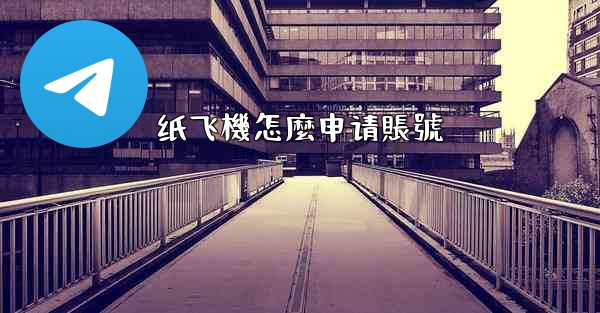 纸飞機怎麼申请賬號