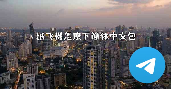 纸飞機怎麼下簡体中文包