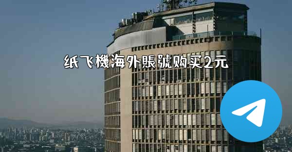 纸飞機海外賬號购买2元