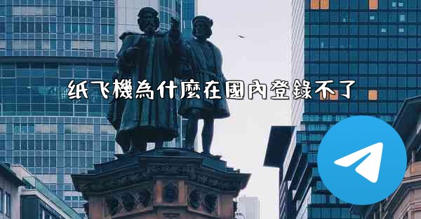 纸飞機為什麼在國內登錄不了