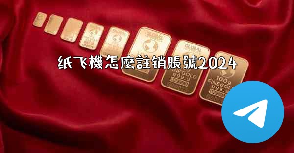 纸飞機怎麼註销賬號2024