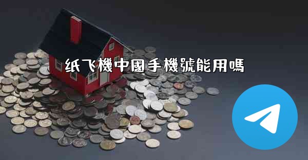 纸飞機中國手機號能用嗎