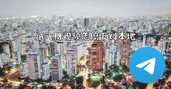 纸飞機视频怎麼下到本地
