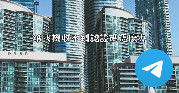 纸飞機收不到認證碼怎麼办