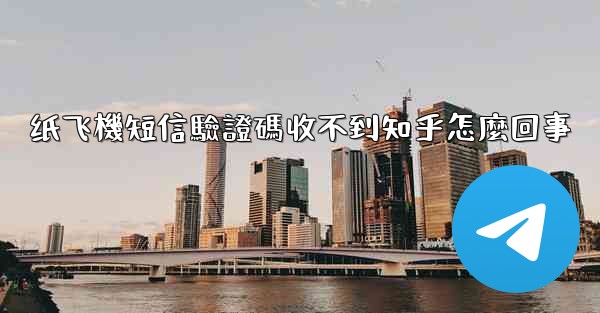 纸飞機短信驗證碼收不到知乎怎麼回事