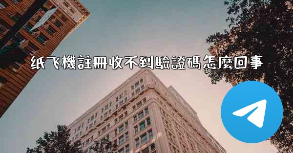 纸飞機註冊收不到驗證碼怎麼回事