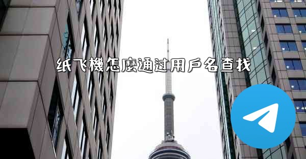 纸飞機怎麼通过用戶名查找
