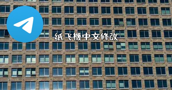 纸飞機中文修改