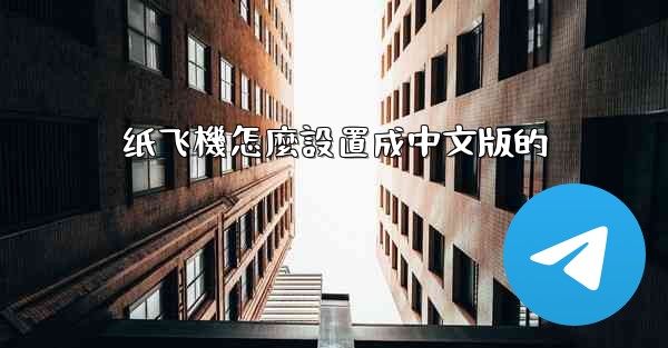 纸飞機怎麼設置成中文版的