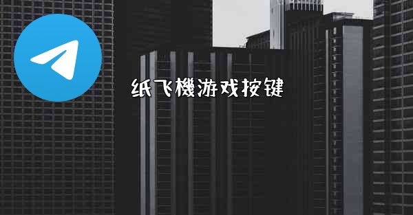 纸飞機游戏按键