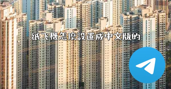 纸飞機怎麼設置成中文版的
