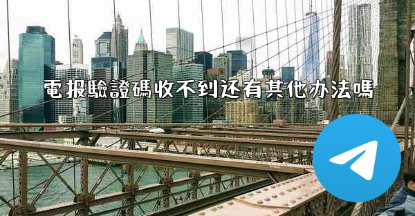 電报驗證碼收不到还有其他办法嗎