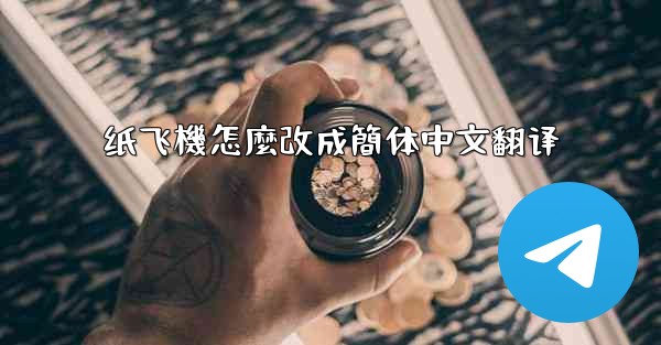 纸飞機怎麼改成簡体中文翻译