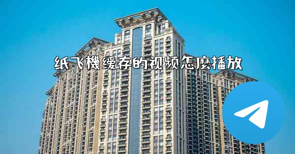 纸飞機缓存的视频怎麼播放