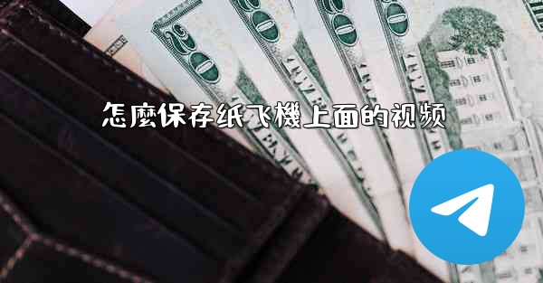 怎麼保存纸飞機上面的视频