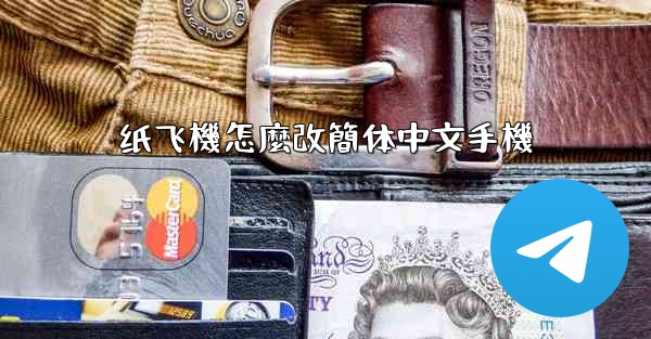 纸飞機怎麼改簡体中文手機