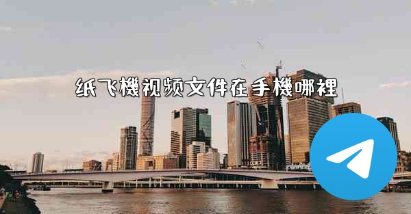 纸飞機视频文件在手機哪裡