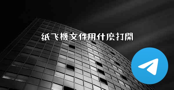 纸飞機文件用什麼打開