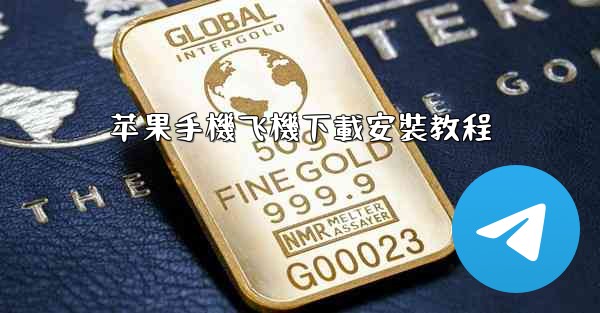 苹果手機飞機下載安裝教程