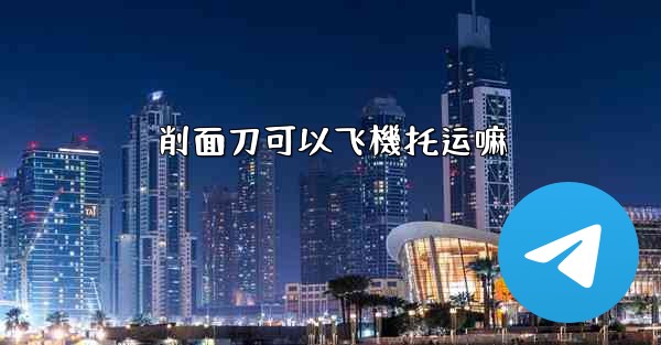 削面刀可以飞機托运嘛