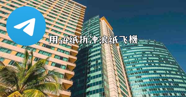 用a4纸折冲浪纸飞機