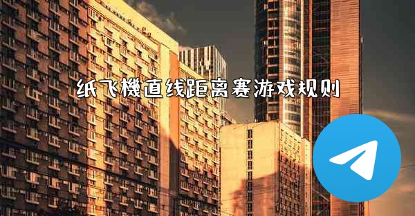 纸飞機直线距离赛游戏规则