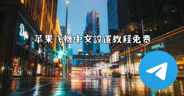 苹果飞機中文設置教程免费