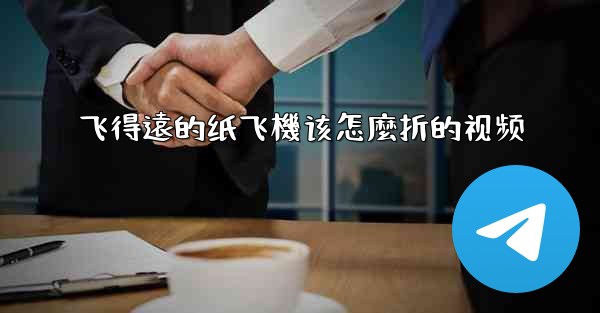 飞得遠的纸飞機该怎麼折的视频