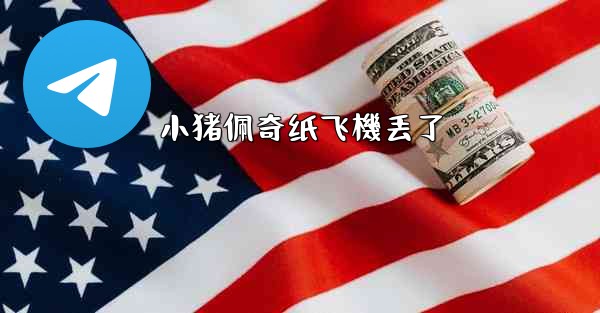 小猪佩奇纸飞機丢了