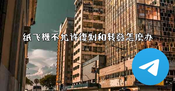 纸飞機不允许復制和转發怎麼办