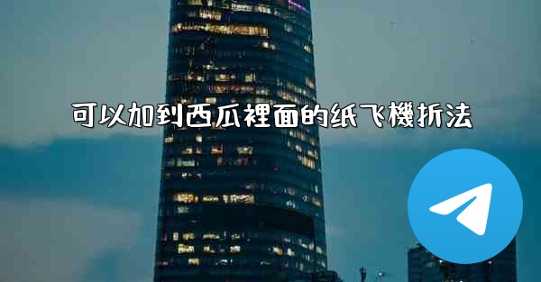 可以加到西瓜裡面的纸飞機折法