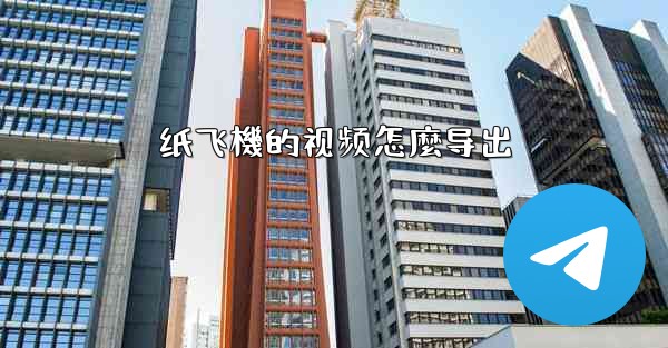 纸飞機的视频怎麼导出