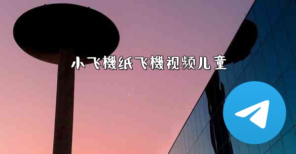 小飞機纸飞機视频儿童