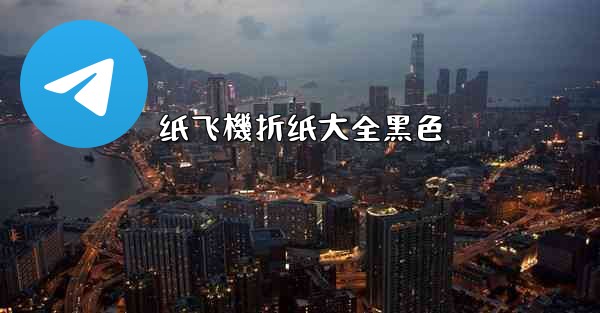 纸飞機折纸大全黑色